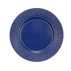 Aida 6 stk. Frokosttallerkener Stentøj Groovy i Blå (Ø21cm)