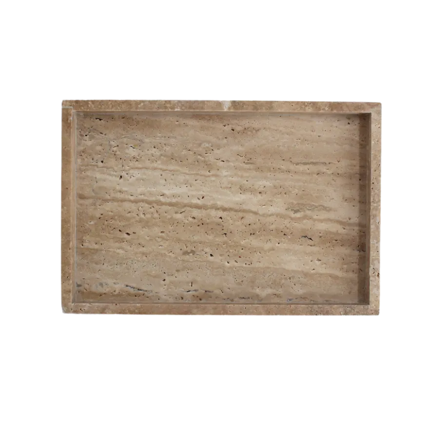 Bakke i Travertin (30x20x3cm)