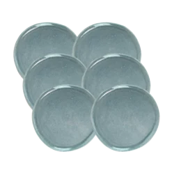 Basic & More 6 stk. Keramik Middagstallerkener BRITNEYi Blå (Ø26,5cm)