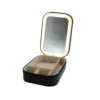 Beauty Box BARBRA m. LED Spejl i Sort (16,5x11,5x5cm)