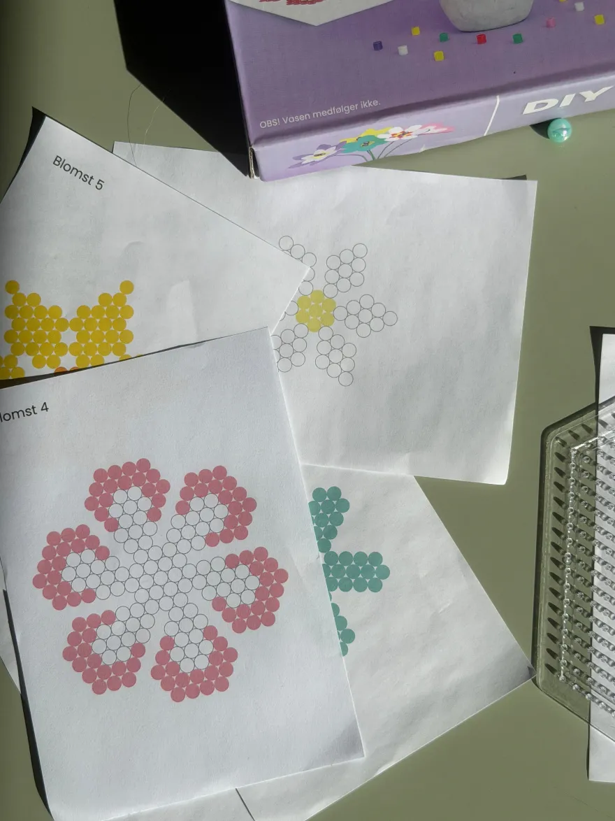 Blomsterbuket DIY Perlesæt