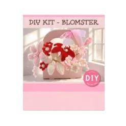 DIY Piberensersæt Blomster i Lyserød