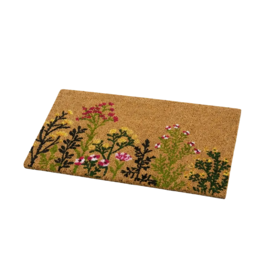 Dørmåtte m. Blomsterprint (40x60cm)