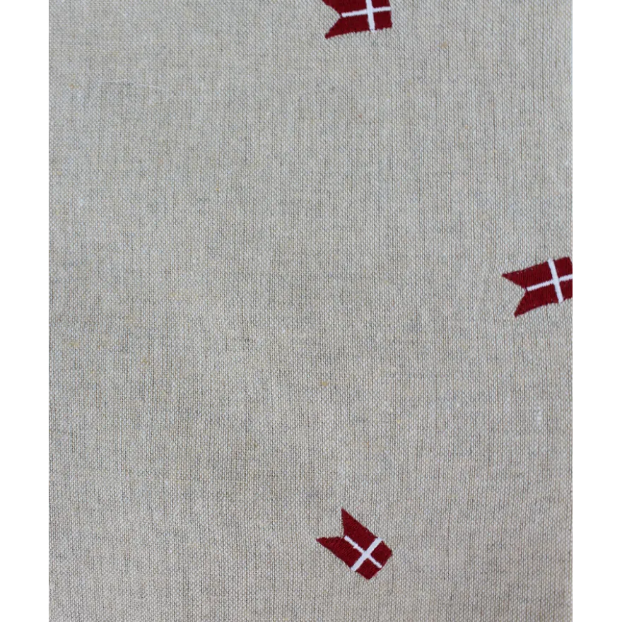 Dug m. Broderet Dannebrog (140x270cm)
