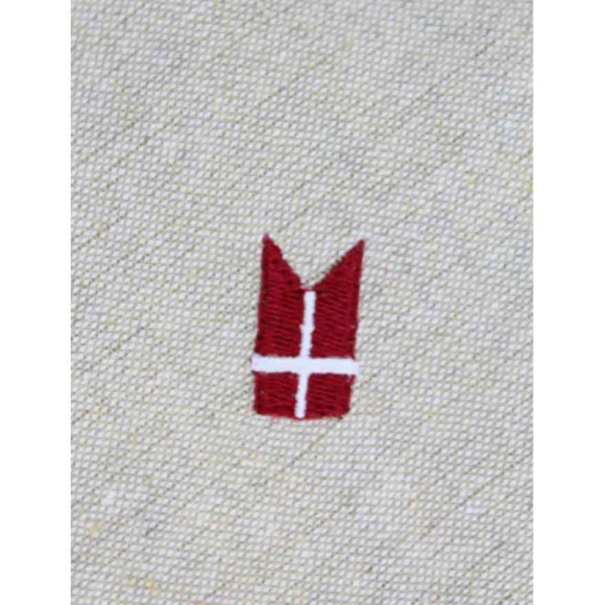 Dug m. Broderet Dannebrog (140x270cm)