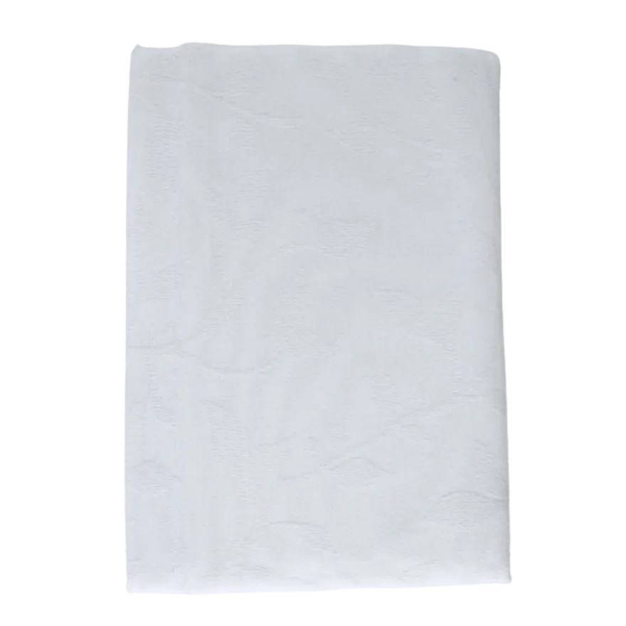 Dug METTE i Jacquard Hvid (140x320cm)