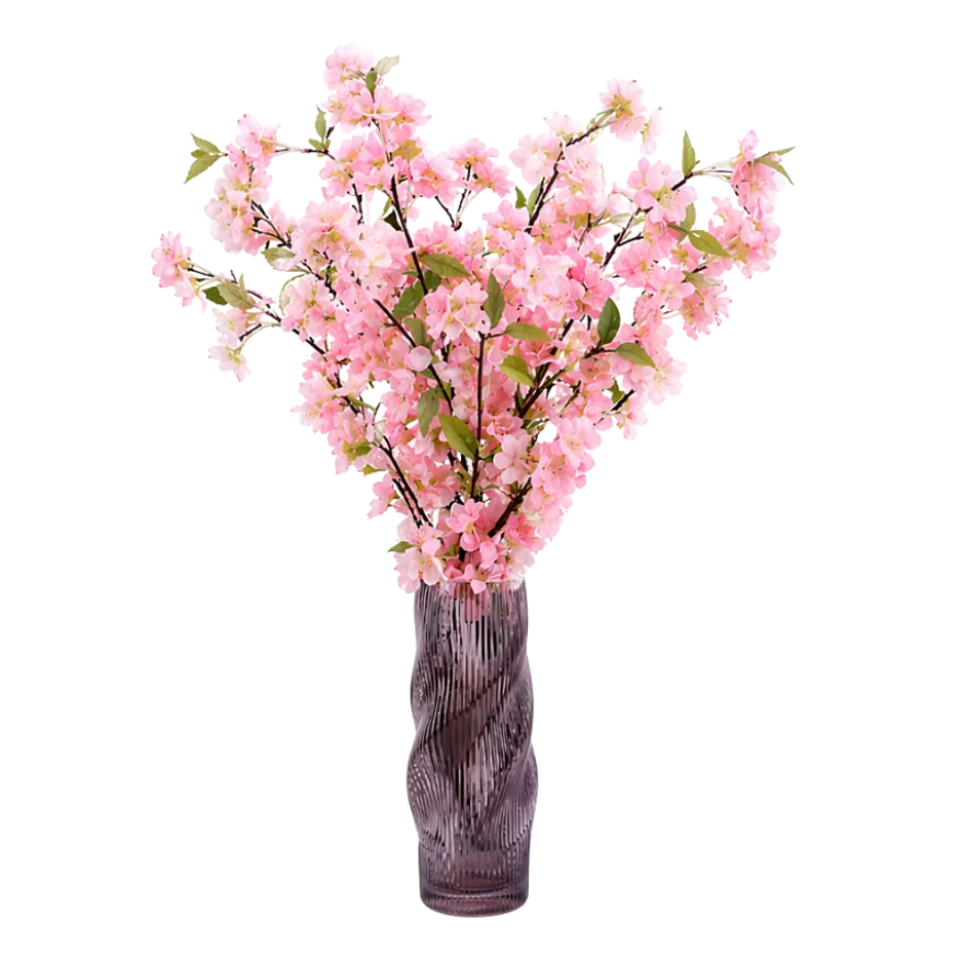 Evighedsbuket Ferskenblomst iLyserød (H105cm)
