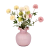Evighedsbuket m. Krysantemum i Champagne, Hvid, Lysegrøn & Lyserød (H70cm)