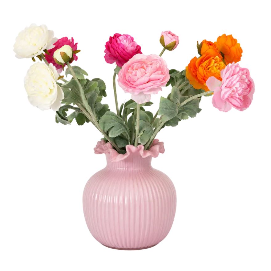 Evighedsbuket Ranunkel i Multifarvet (H50cm)