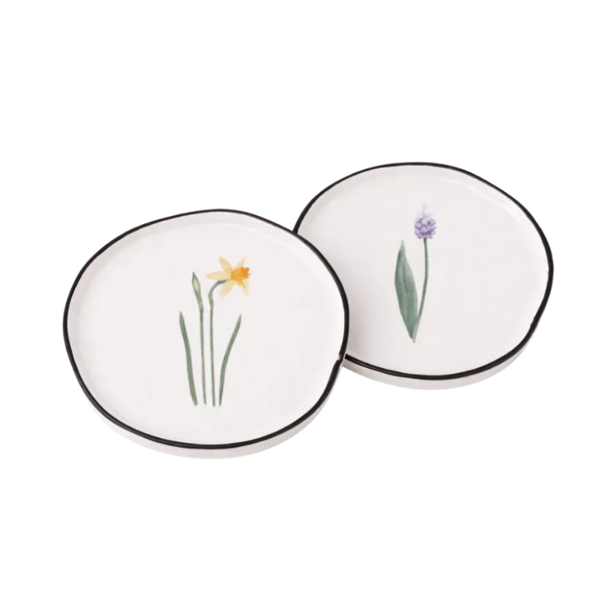 Frokosttallerken DIMKA m. Perleblomst (Ø16cm)