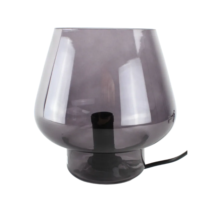 Glas Bordlampe i Smoked (Ø16,5cm)