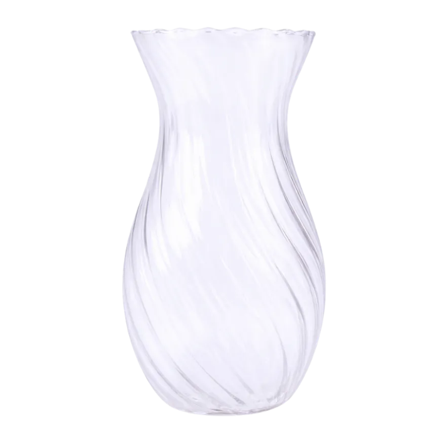 Glas Vase EBRU i Transparant (H23cm)