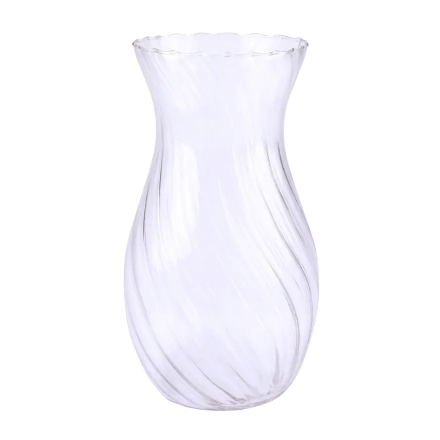Glas Vase EBRU i Transparant (H23cm)