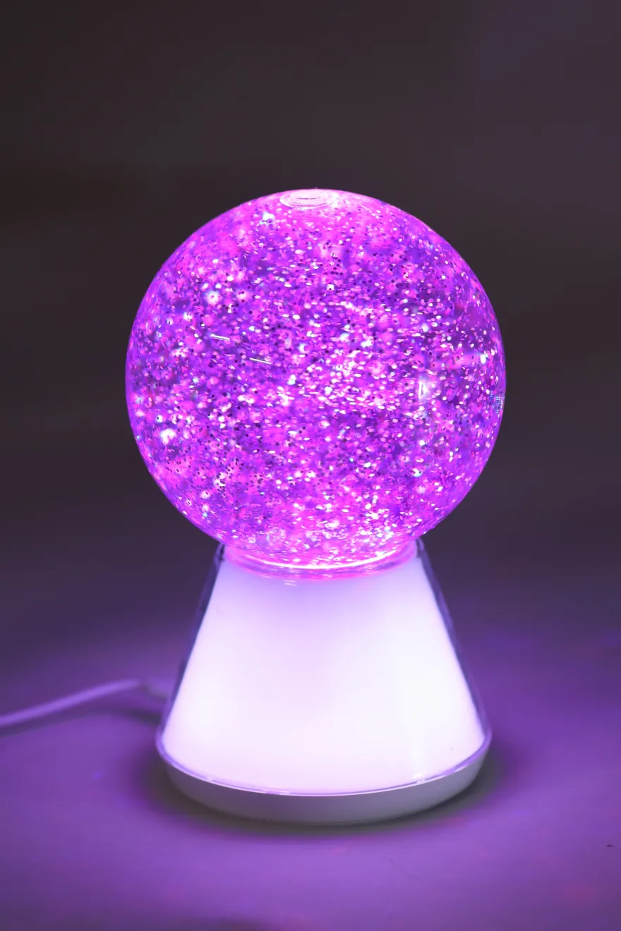 Glimmer Lampe m. USB (11x11x17,6cm)