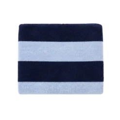Håndklæde Striber i Navy/Lyseblå (50x90cm)