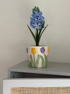 Hyacint i Potte i Blå (H28,5cm)
