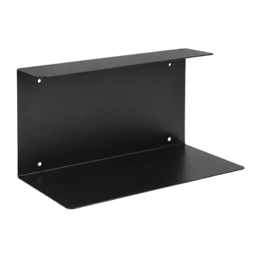 Hylde Stål i Sort (40x18x18cm)
