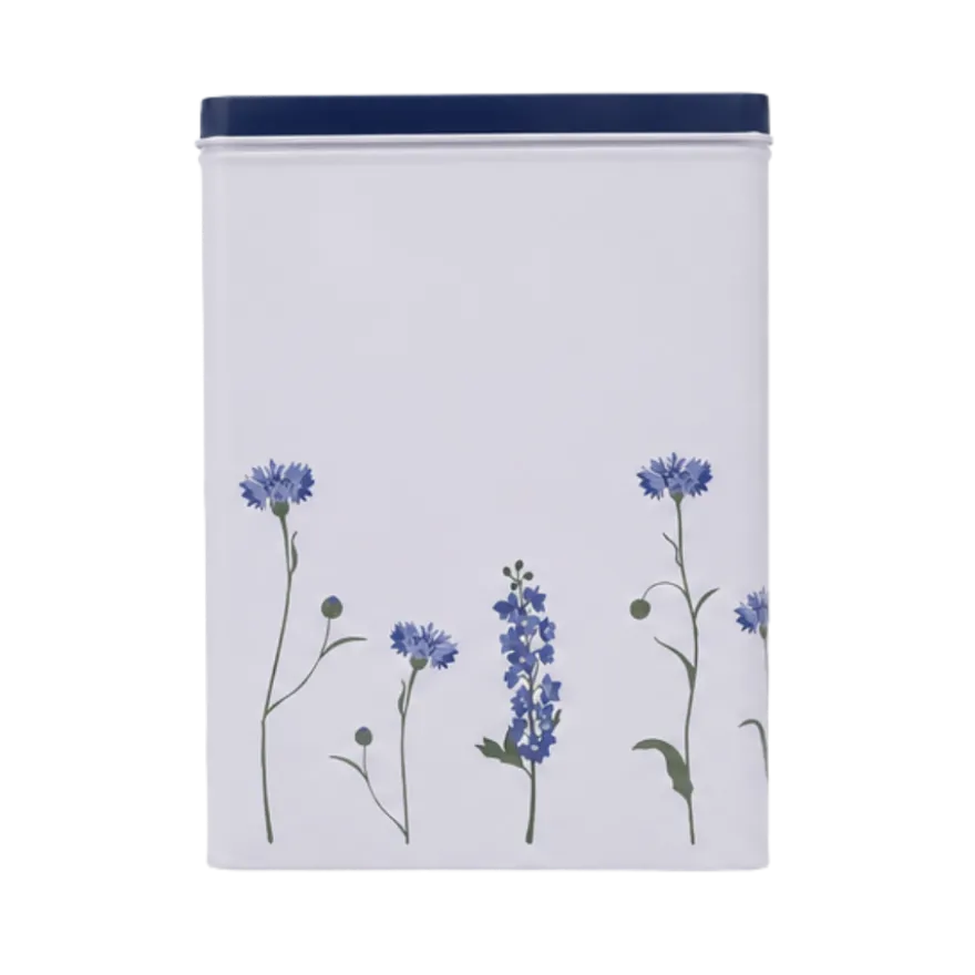 Ib Laursen Dåse Firkantet m. Kornblomster (H22,3cm)