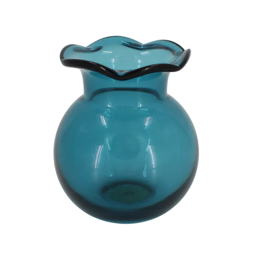 Keramik Vase BUZTER i Blå (Ø6x13cm)