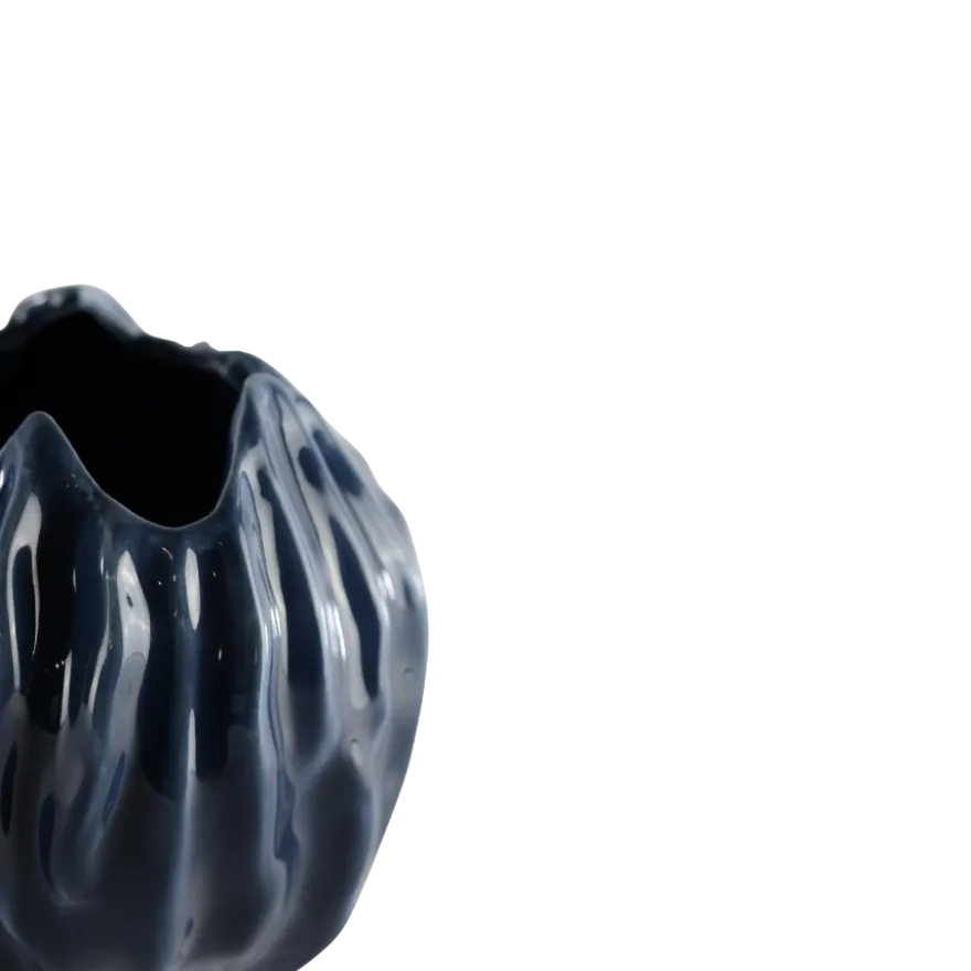 Keramik Vase FABIA i Blå (Ø18,2x20,7cm)