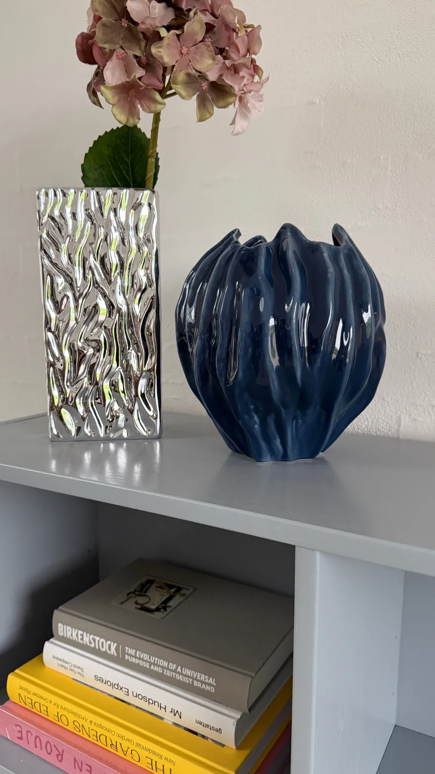 Keramik Vase FABIA i Blå (Ø18,2x20,7cm)