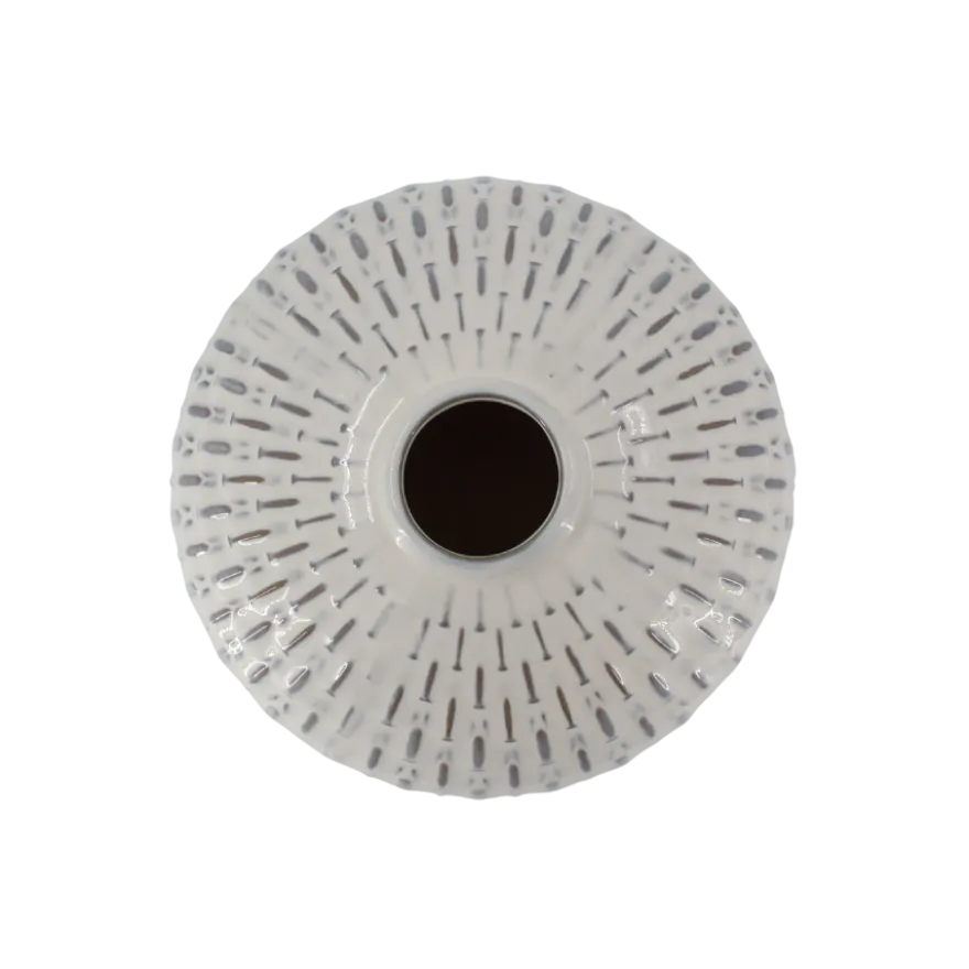 Keramik Vase i Beige Mønstre (Ø31x20,7cm)