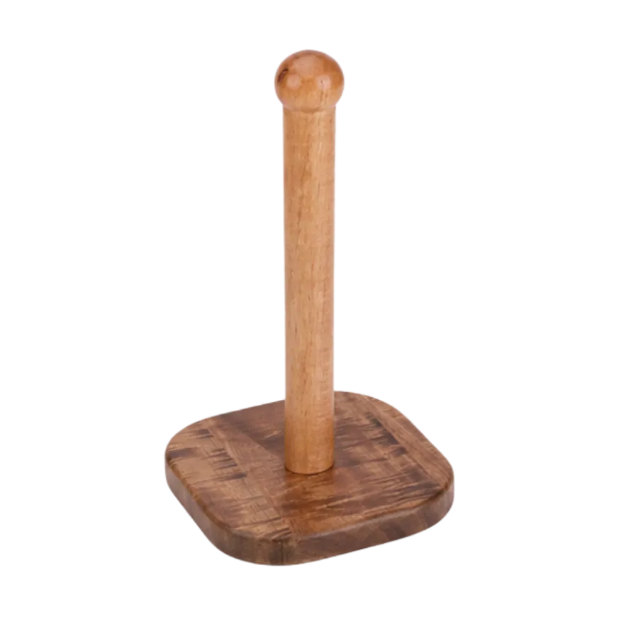 Køkkenrulleholder i Træ (29,5cm)