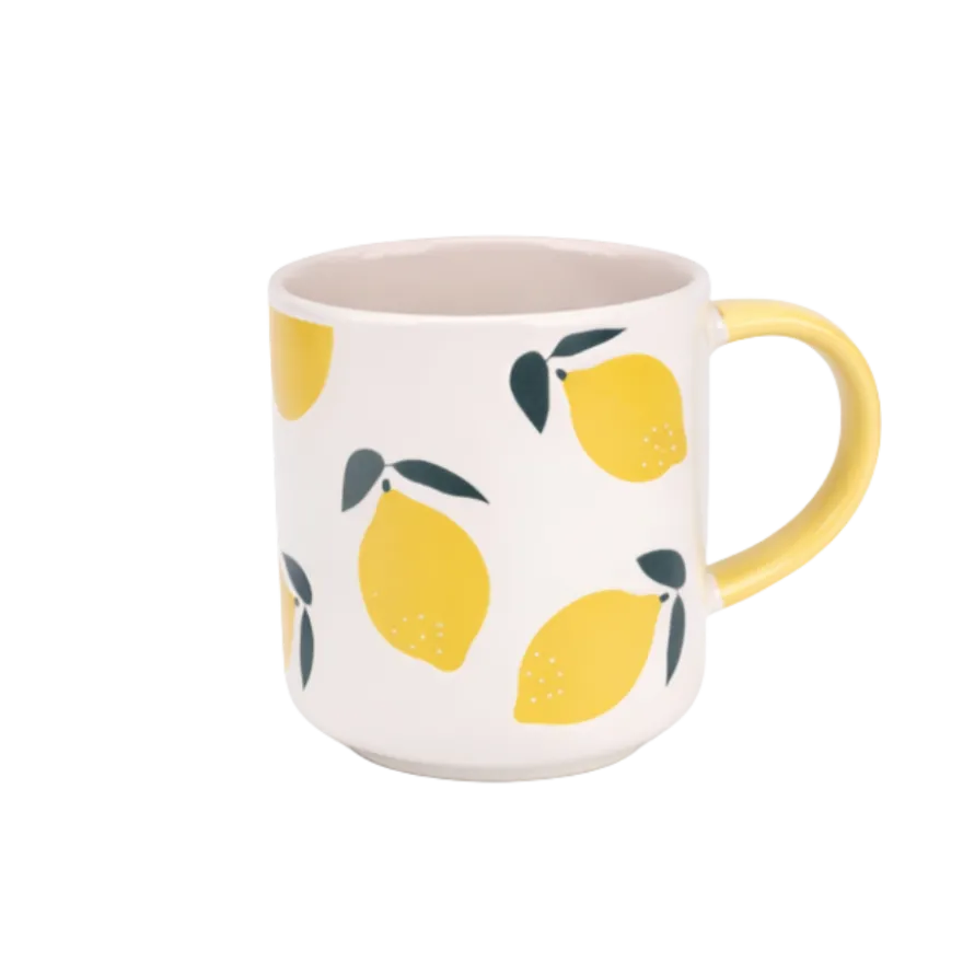 Krus GALA m. Citron Design i Gul (440ml)