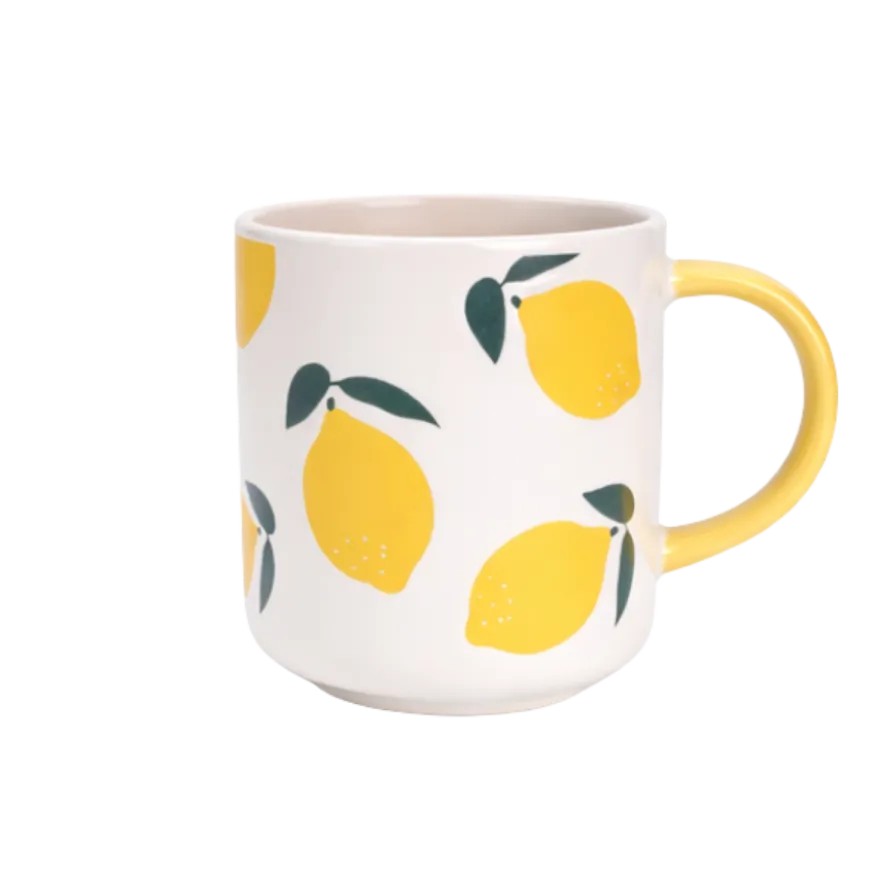 Krus GALA m. Citron Design i Gul (440ml)