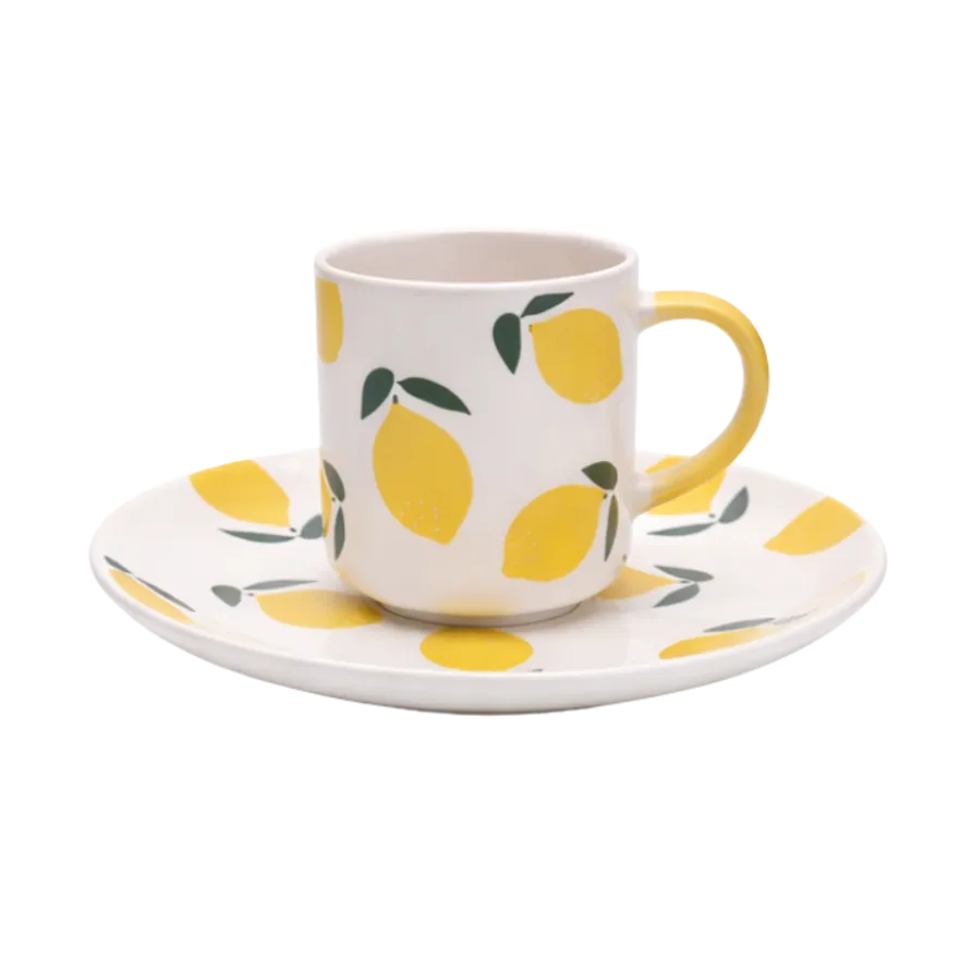 Krus GALA m. Citron Design i Gul (440ml)