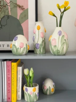 Kunstig Plante Tulipaner i Hvid (H23cm)