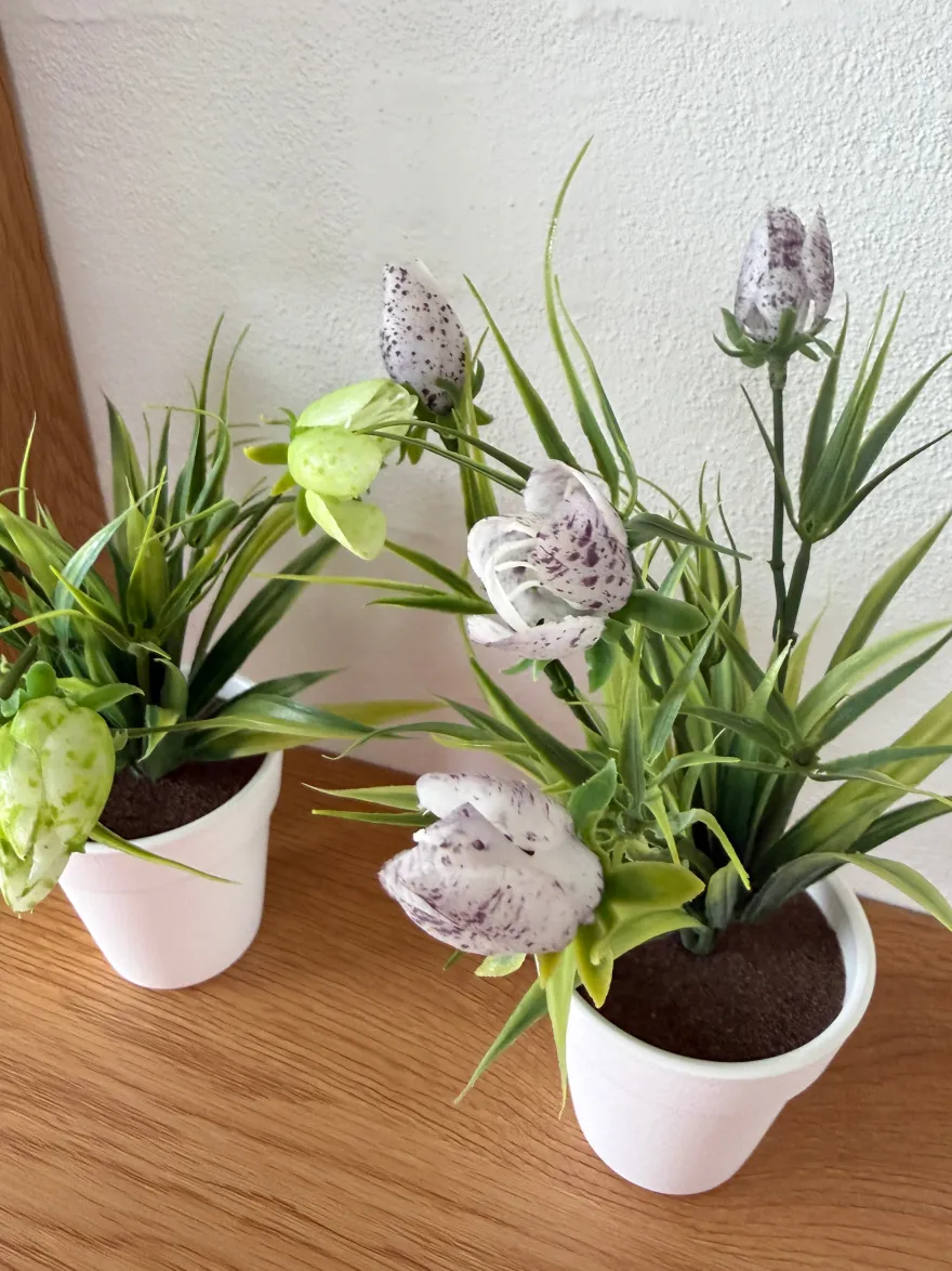 Kunstig Plante Tulipanerknopper i Lilla (H21cm)