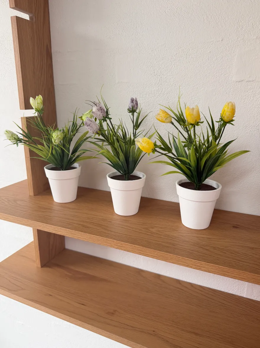 Kunstig Plante Tulipanerknopper i Lilla (H21cm)