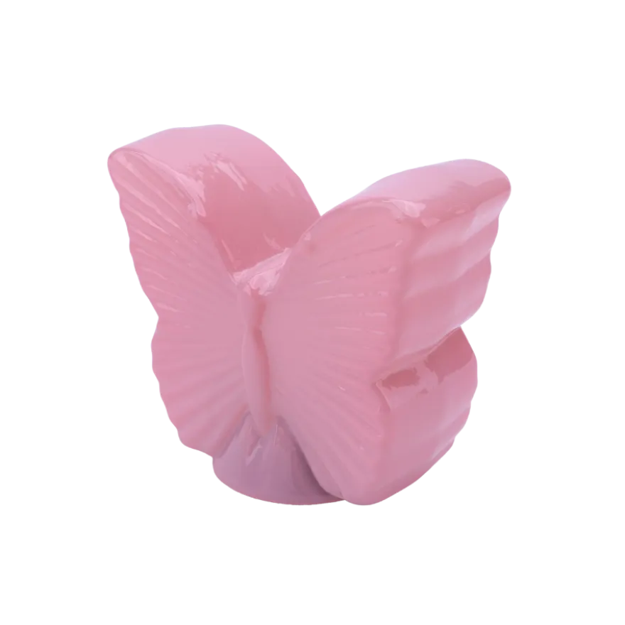 Lampe Sommerfugl m. LED i Rosa