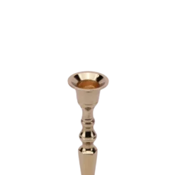 Lysestage Kantet i Guld Farve (H20cm)