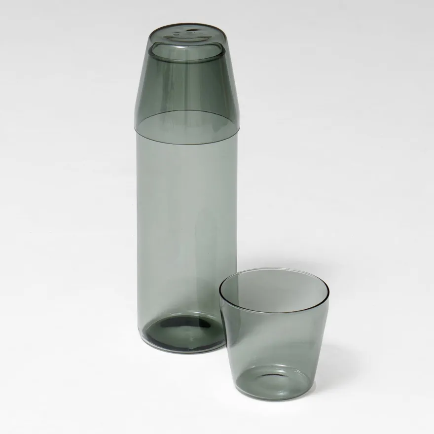NINE MILK Karaffelinkl. 2 Glas i Smoke