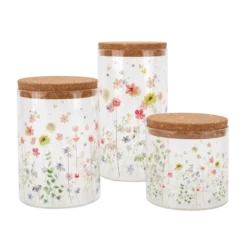 Opbevaringsglas MIAN m. Blomst (1600ml)