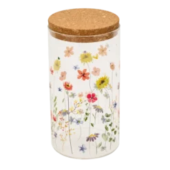 Opbevaringsglas MIAN m. Blomst (1600ml)