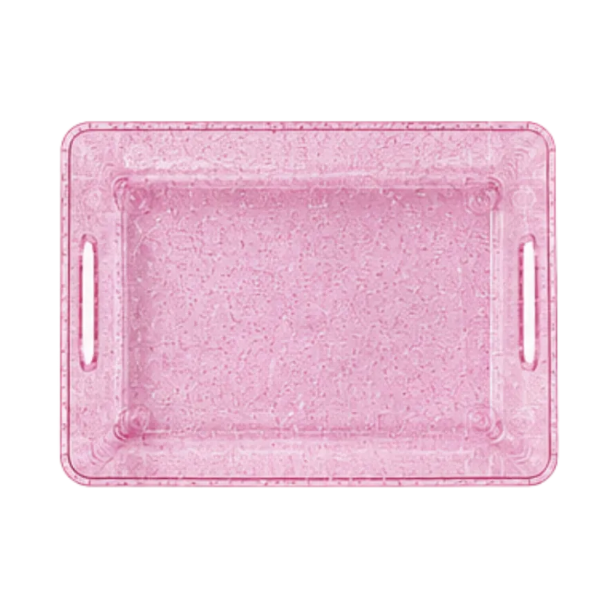 Opbevaringskasse Glitter i Pink(29x20,5x15,7cm)