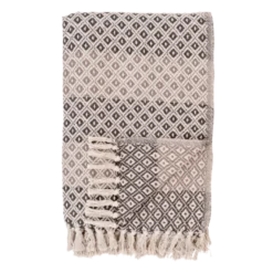 Plaid ALANYA i Brun/Beige/Hvid (130x180cm)
