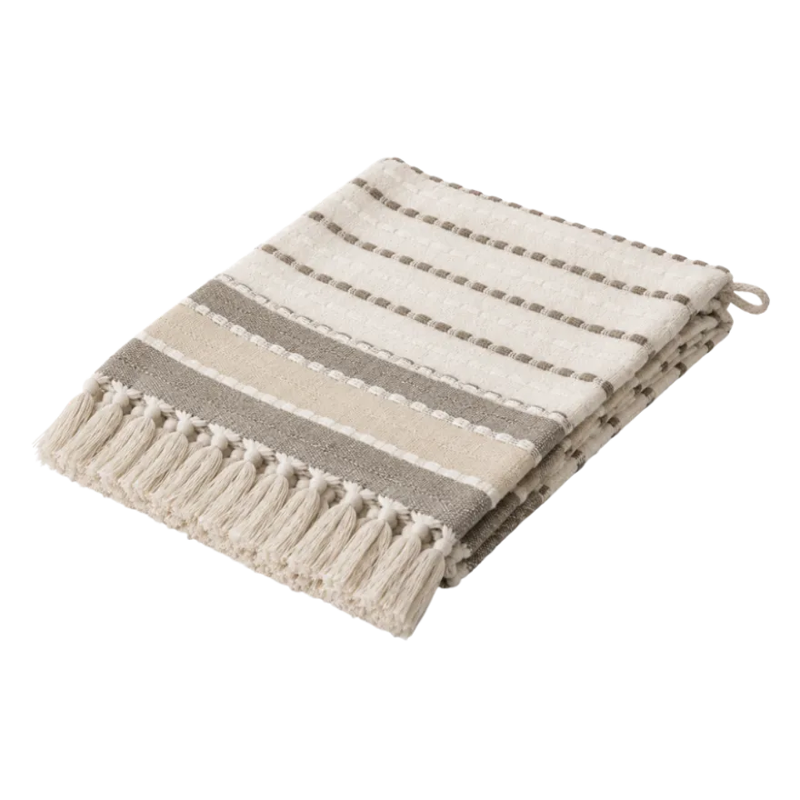 Plaid Bomuld i Natur/Beige (130x170cm)