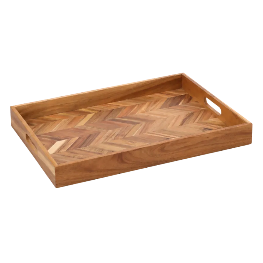 Serveringsbakke Sildeben i Akacie (48x35,5cm)