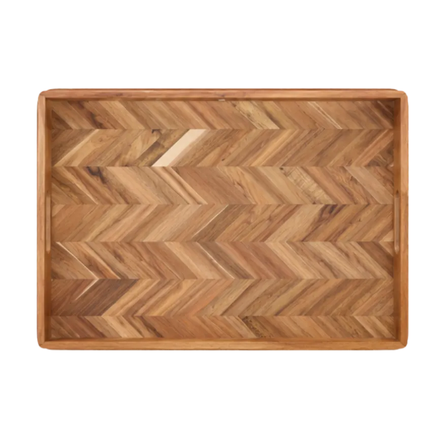 Serveringsbakke Sildeben i Akacie (48x35,5cm)