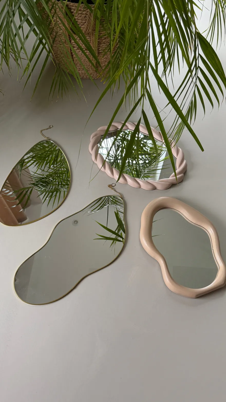 Spejl FADDA i Beige (25x34,5x2,7cm)