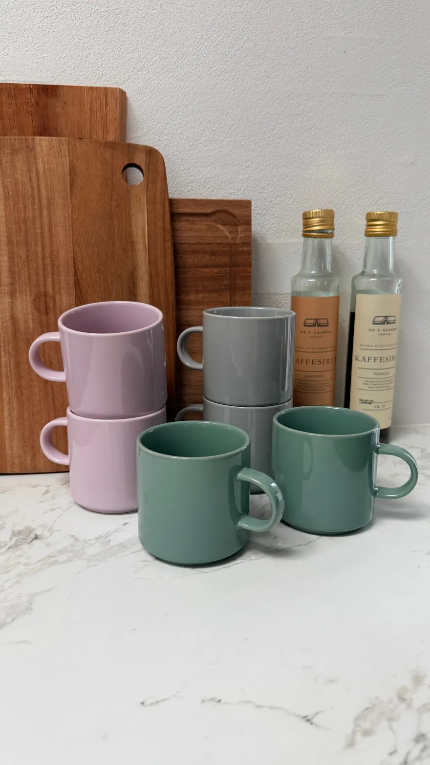 Stelton 2 stk. Krus i Lys Støvet Grøn (20cl)