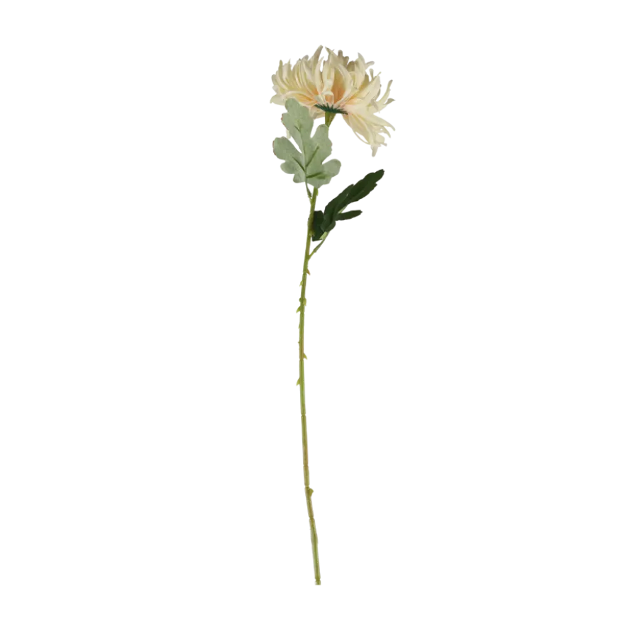 3 stk. Blomst i Creme Farve (H63cm)