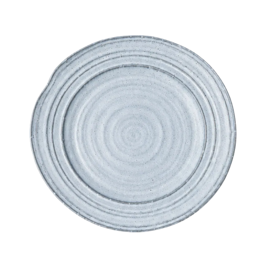 6 stk. Frokosttallerkener i Blå/Hvid (Ø19,5cm)