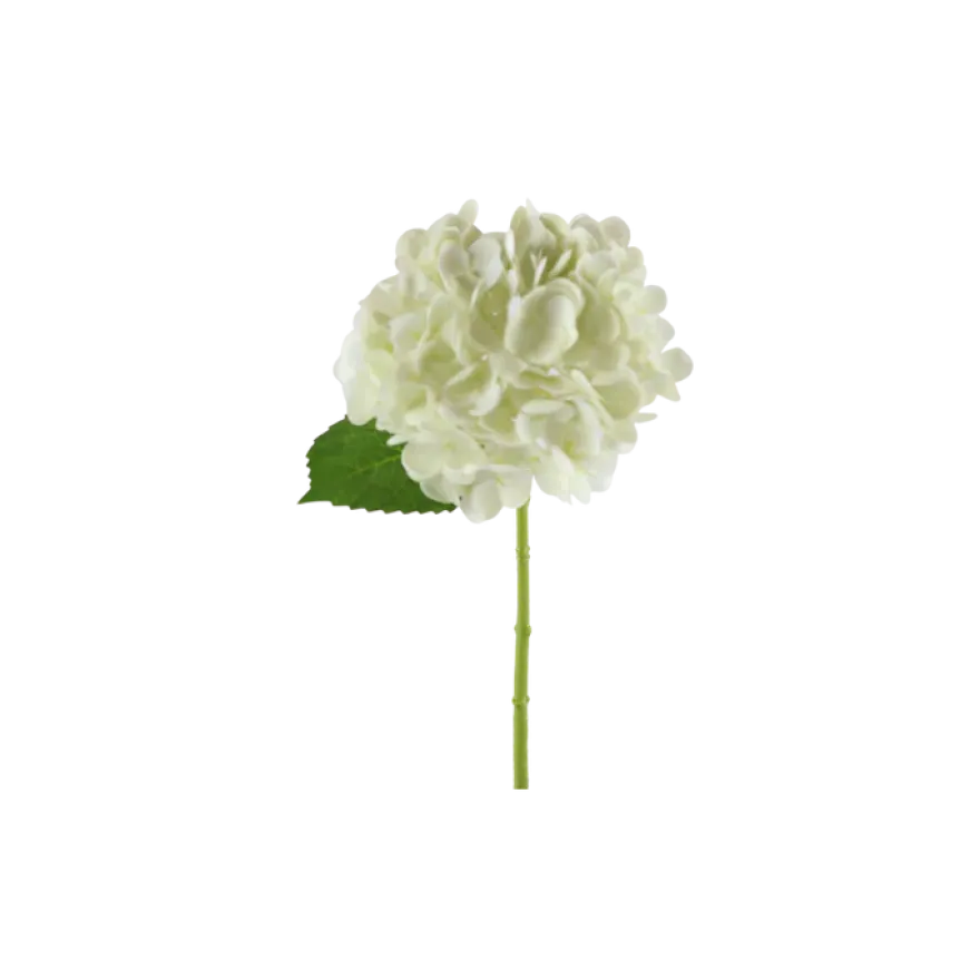 3 stk. Hortensia Blomster I Hvid (H32cm)
