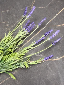 3 stk. Kunstig plante Lavendel i Grøn/Lilla (H 38cm)