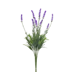 3 stk. Kunstig plante Lavendel i Grøn/Lilla (H 38cm)